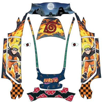 naruto – Tesla Model 3 wrap