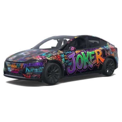 ジョーカーデザイン – テスラ Model Y ラッピング