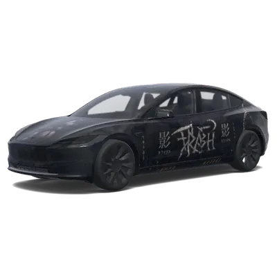 暗影武士車身貼膜 – 特斯拉 Model 3 塗裝