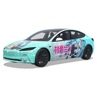 初音ミク – テスラ Model 3 ラッピング