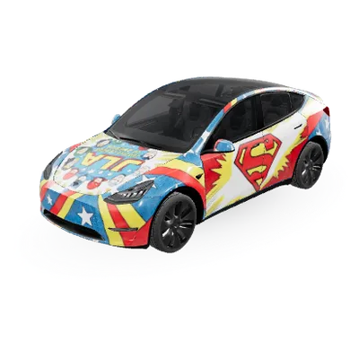 ジャスティス・リーグ (Superman Batman Justice League) – テスラ Model Y ラッピング