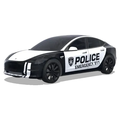 黑白警用911 – 特斯拉 Model 3 塗裝