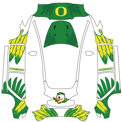 University of Oregon Ducks – Tesla Model 3 wrap
