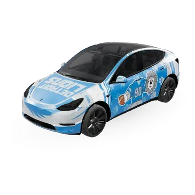 detroit lions – Tesla Model Y wrap