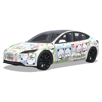 Bubu and dudu – Tesla Model 3 wrap