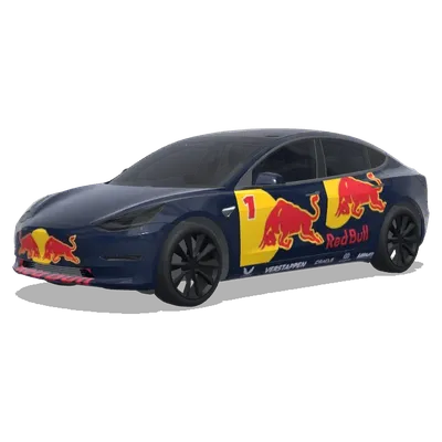 Red Bull Racing (red bull racing vestappen) – оклейка Tesla Model 3