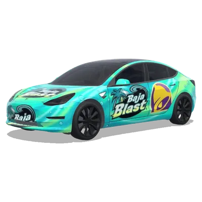 Taco Bell Baja Blast (Taco bell Baja blast) – оклейка Tesla Model 3