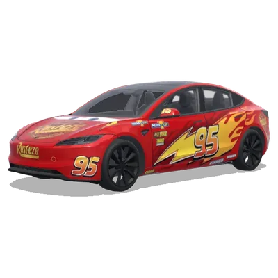 ライトニング・マックィーン (Lightning mcqueen) – テスラ Model 3 ラッピング