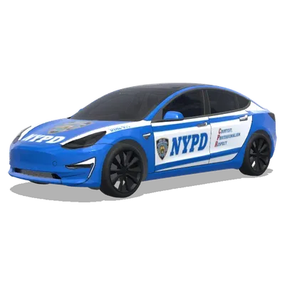Полицейский автомобиль NYPD (create a NYPD Police Vehicle the exactly same one) – оклейка Tesla Model 3