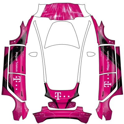 마자르 텔레콤 (Magyar Telekom) – 테슬라 Model 3 랩핑