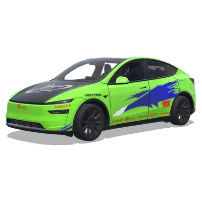 Mitsubishi Eclipse из Форсажа – оклейка Tesla Model Y