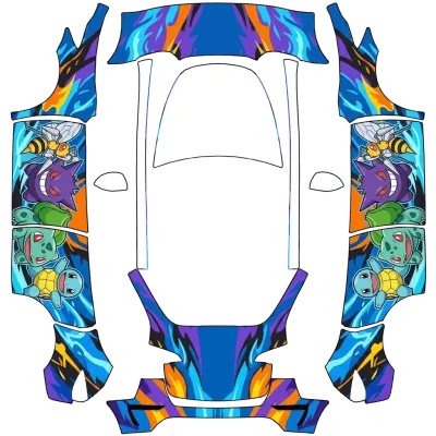 Pokémon Mix – Tesla Model Y Wrap