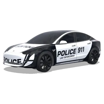 黑白警用911 – 特斯拉 Model 3 塗裝