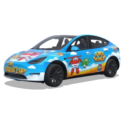 Супер крылья (动画超级飞侠) – оклейка Tesla Model Y