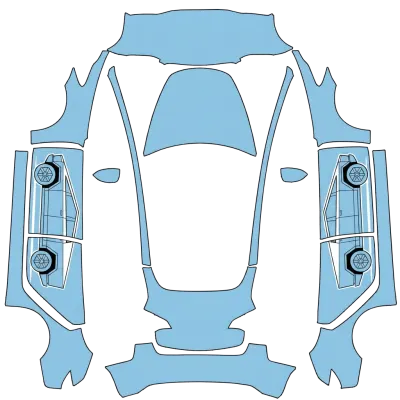 Baby blue – Tesla Model 3 wrap