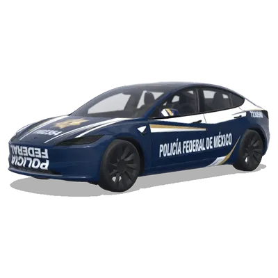 Федеральная полиция Мексики (Policia Federal de Mexico) – оклейка Tesla Model 3