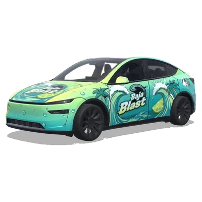 Baja Blast (Baja blast, size must be under 1MB) – Tesla Model Y Wrap