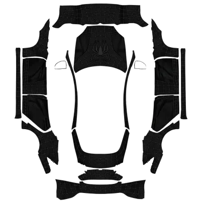 黑色蜘蛛俠（Spider-Man black） – 特斯拉 Model S 塗裝
