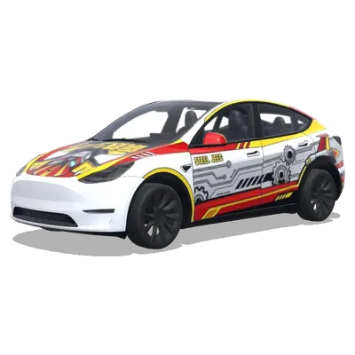 鋼鐵吉克動漫 – 特斯拉 Model Y 塗裝