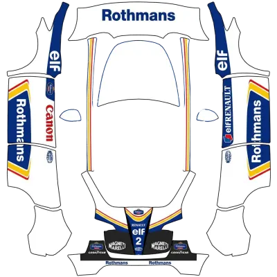 Williams Renault Rothmans – Tesla Model Y wrap