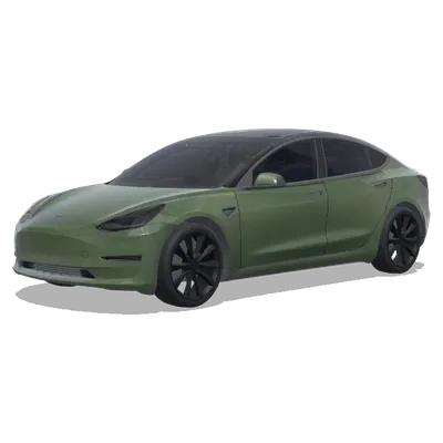 Militärgrün Matt – Tesla Model 3 Wrap