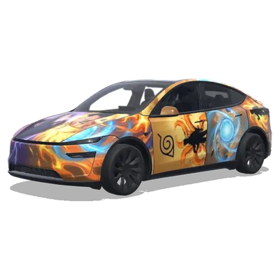 ナルト対サスケ (Naruto vs saske) – テスラ Model Y ラッピング