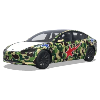 BAPE Camo und Stä (bapecamo and bapesta) – Tesla Model 3 Wrap