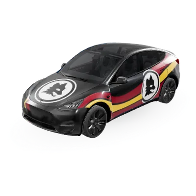 AS Roma Lupetto – Tesla Model Y Wrap