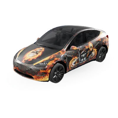 Ghost Rider (ghost rider) – covering Tesla Model Y