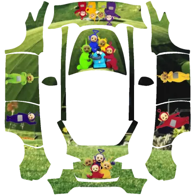 Teletubbies – Tesla Model Y Wrap