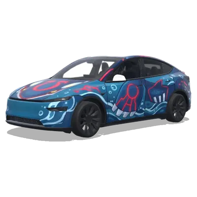 Kyogre (Kyogre from pokemon) – Tesla Model Y Wrap
