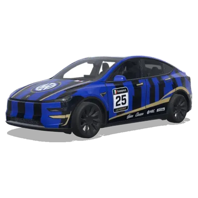 Интер Милан (赛车，国米风格，需要包含最新国米队标) – оклейка Tesla Model Y