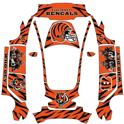 Cincinnati bengals – Tesla Model 3 wrap