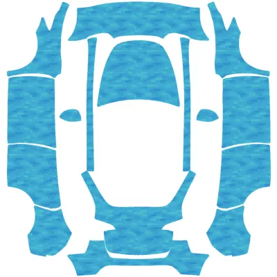 シアンピクセルアート (Cyan Pixel Art) – テスラ Model Y ラッピング