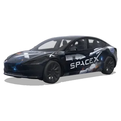 스페이스X (SpaceX.) – 테슬라 Model 3 랩핑