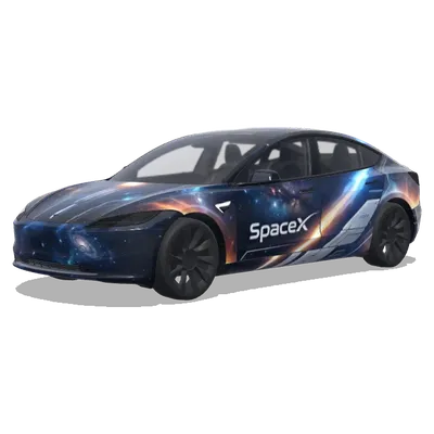 스페이스X (SpaceX.) – 테슬라 Model 3 랩핑