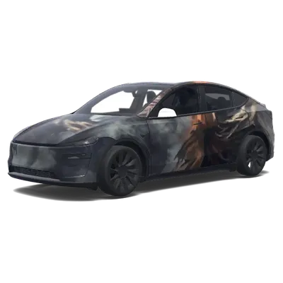 Schattendrachen-Folierung – Tesla Model Y Wrap