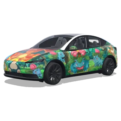 Gen 1 Pokémon Wrap – Tesla Model Y wrap