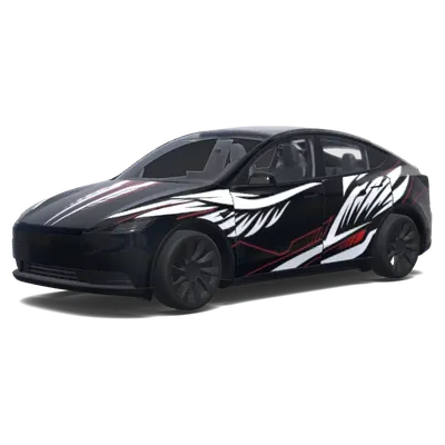 Fútbol Estambul B/N – wrap para Tesla Model Y