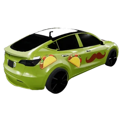 Taco 'Stache – Tesla Model Y wrap