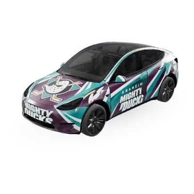 애너하임 덕스 (Anaheim Ducks) – 테슬라 Model Y 랩핑
