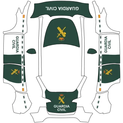 Гражданская гвардия (Guardia Civil) – оклейка Tesla Model Y