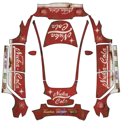 Nuka Cola – оклейка Tesla Model 3