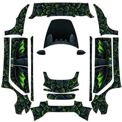 Ohnezahn (Toothless The Dragon) – Tesla Model 3 Wrap