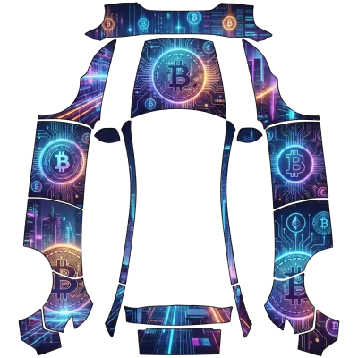 比特幣（Bitcoin） – 特斯拉 Model Y 塗裝