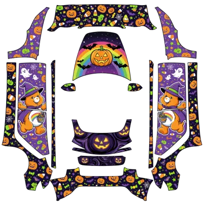 Care Bears Halloween (Care bear Halloween) – Tesla Model 3 Wrap