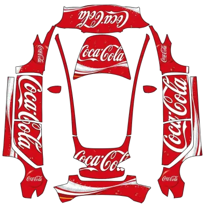 Кока-Кола (Coca cola) – оклейка Tesla Model 3