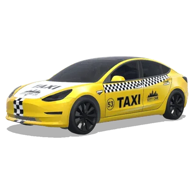 棋盤格城市計程車 – 特斯拉 Model 3 塗裝