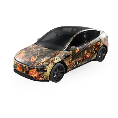 Rue Hantée 360° (Halloween After Dark: 360° Haunted Street) – covering Tesla Model Y