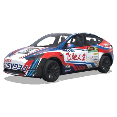 Pegasus Racing Livery (飞驰人生电影中的张弛的赛车的涂装) – Tesla Model Y Wrap